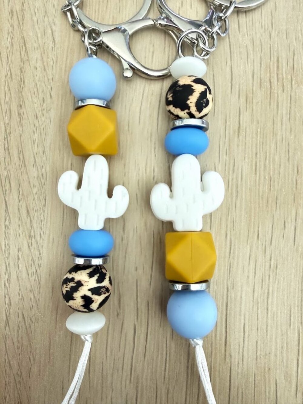 Silicone Bead BFF Keychains